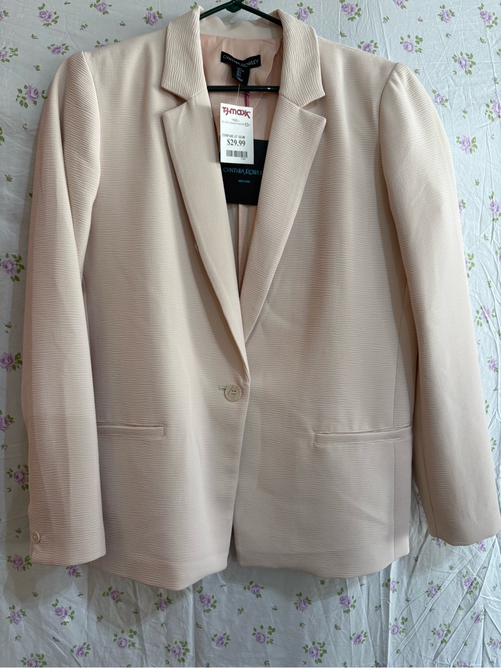 Cynthia Rowley Blazer in Soft Beige